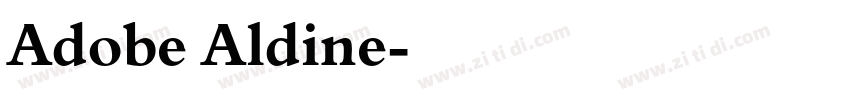Adobe Aldine字体转换